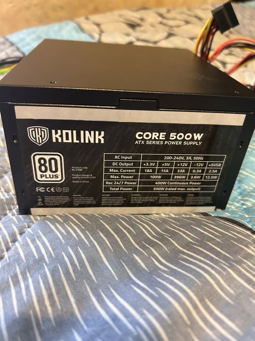 Захранване Kolink 500w 80plus