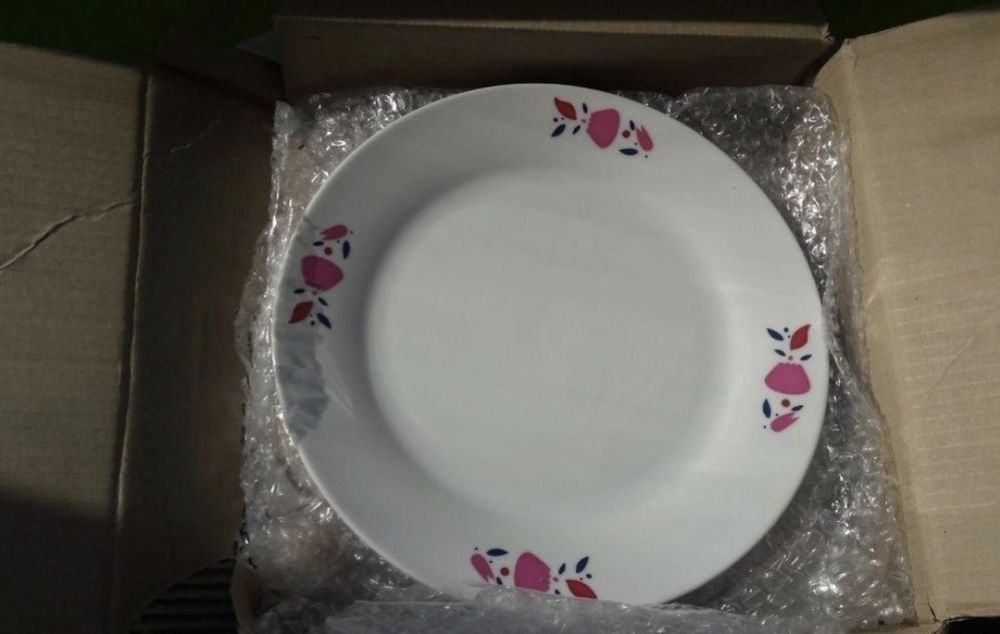 Set 4 farfurii mari plate portelan de 27 cm