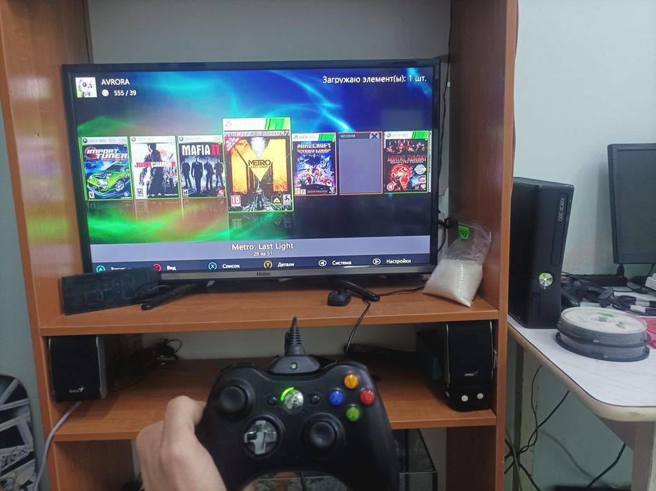 Xbox 360 Slim прошитый на FreeBoot