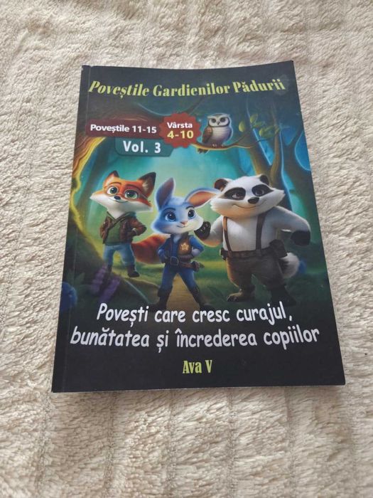Carte pt copii "Poveștile Gardienilor Pădurii" 4-10 ani