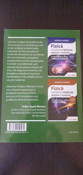 Culegere de probleme Fizică clasa a X a si bacalaureat