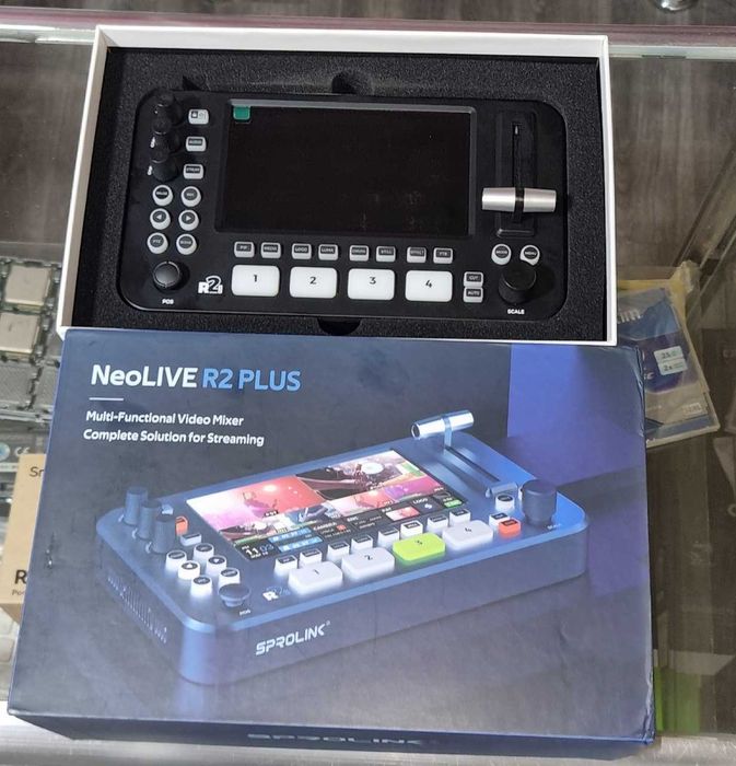 HDMI микшер SproLink NeoLive R2plus YouTube учун стрим килади