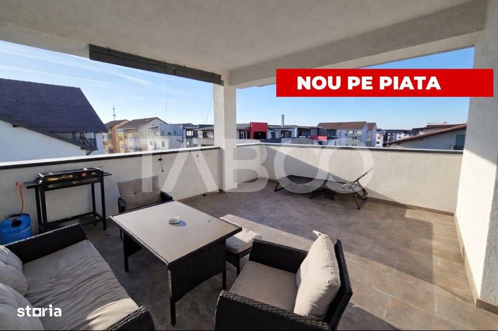 Penthouse modern 2 terase bloc cu lift zona Arhitectilor Sibiu — fotografia 3