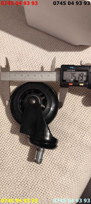 roti de silicon ax de 11mm roata de 75mm noi 5 buc