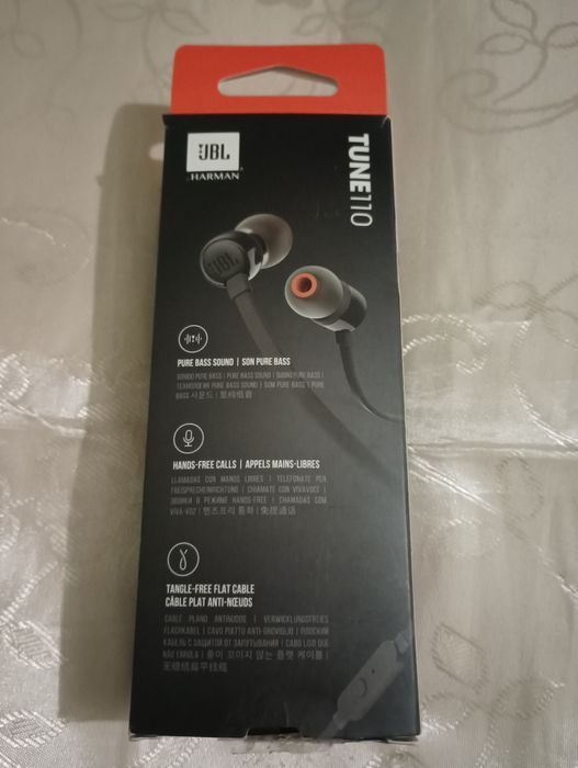 Наушники JBL Tune 110, чёрные, оригинал.
