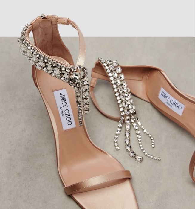 Уникални сандали ток токчета Jimmy choo