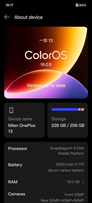 OnePlus 13 256GB 12Ram
