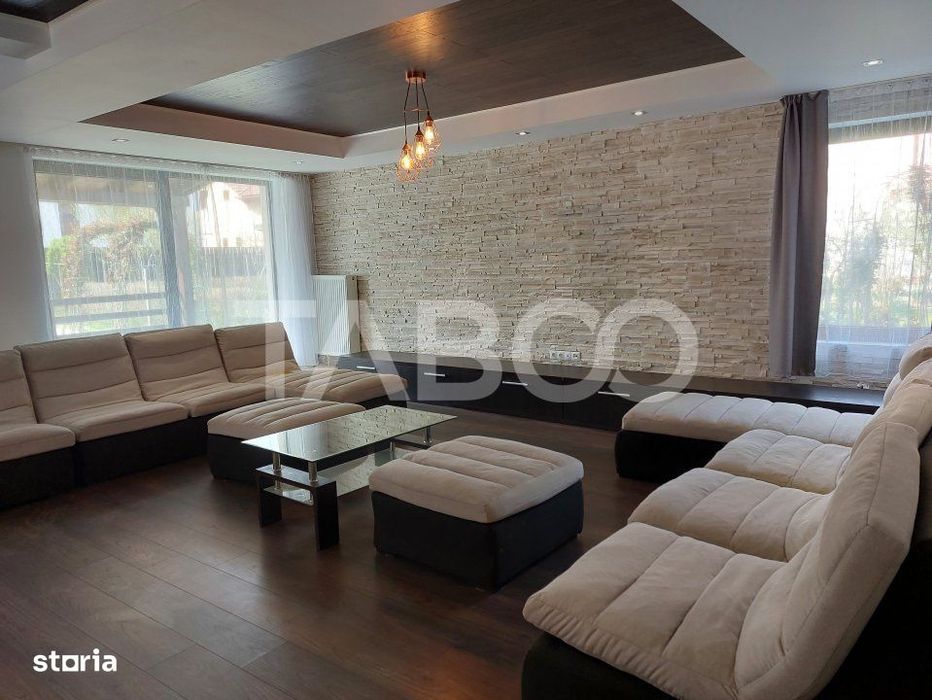 Casa de inchiriat cu 5 camere si 780 mp gradina langa padure in Sibiu