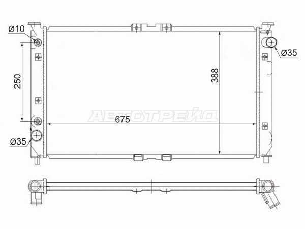 Радиатор Mazda Millenia