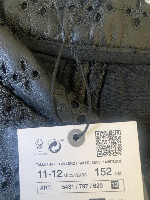 Zara панталон къс еко кожа