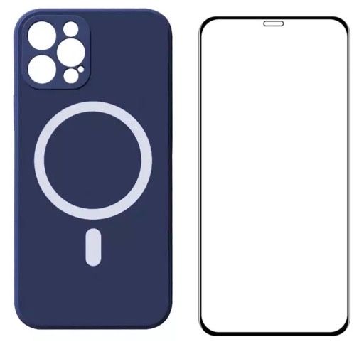 Iphone 11/12/13 PRO MAX Husa Magnetica MagSafe + Folie Sticla Curbata