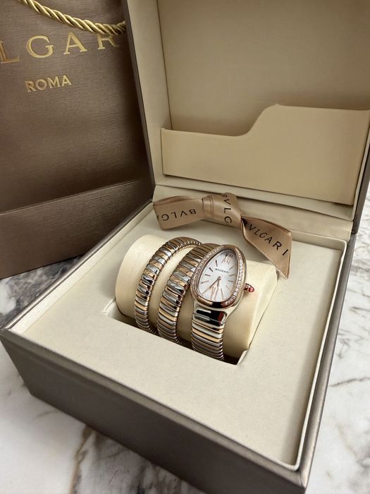 Bvlgari часы покрытие 24 к муассаниты
