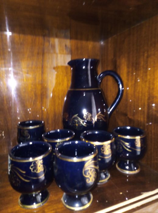 Набор кофейный, кувшин, глазурь