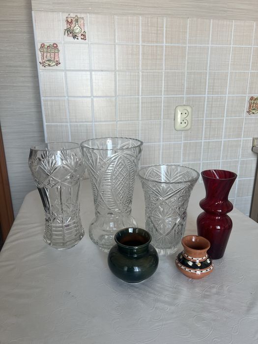 Вазы хрустальные