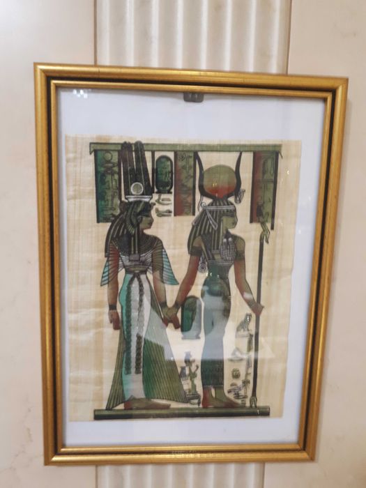 картина  - папирус  в рамке