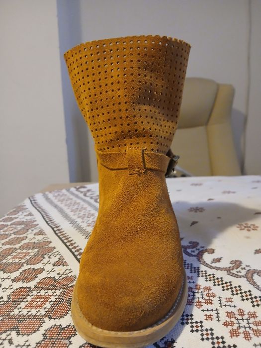 Ghete piele naturala intoarsa, nr 37, 【IS TO ME],achizitie doar SUA și