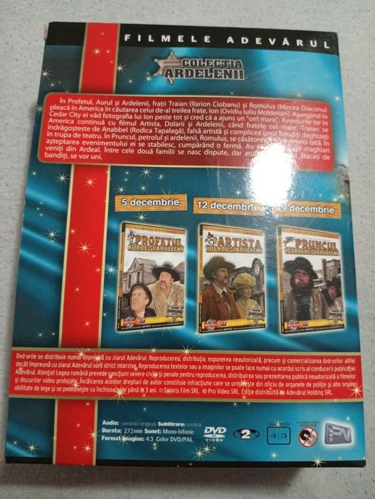 O serie de trei DVD noi sigilate