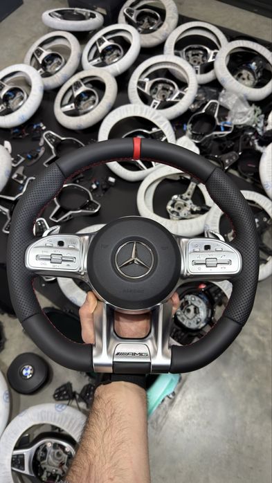 Volan Mercedes AMG Clasa A B C E G CLS GLE S / Padele