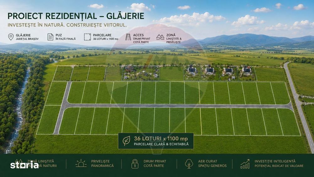 Comision 0 | Teren cu priveliște superbă | Glăjărie | Râșnov