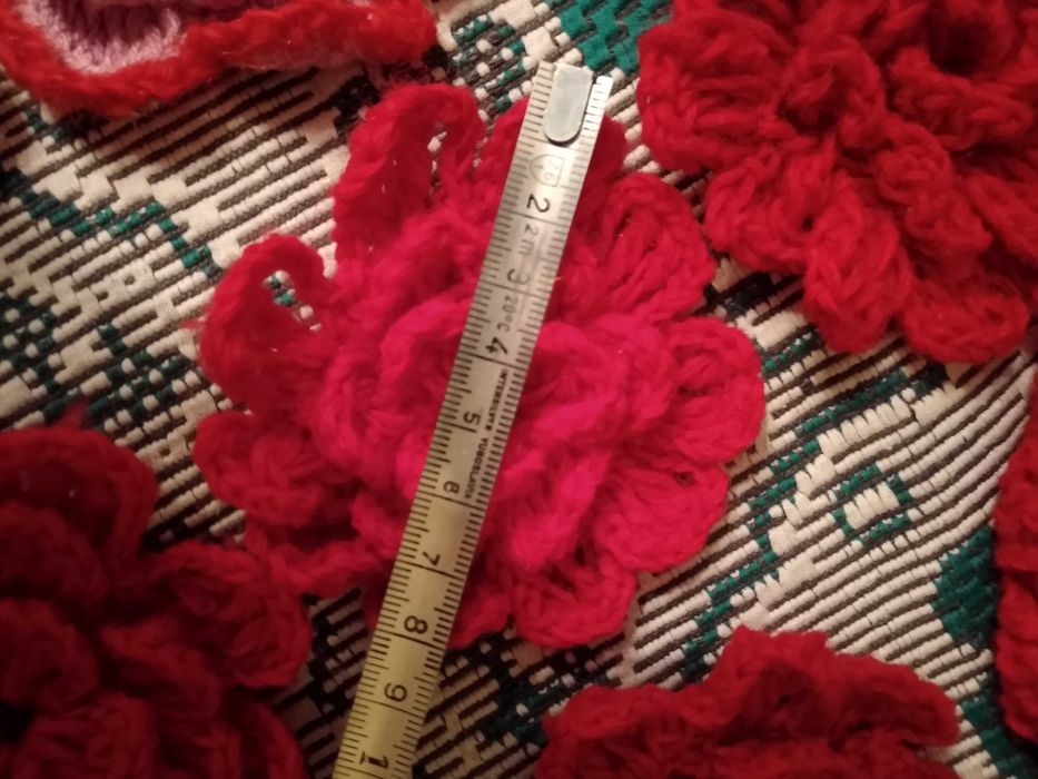 Вязаные цветы крючком. Ручная работа