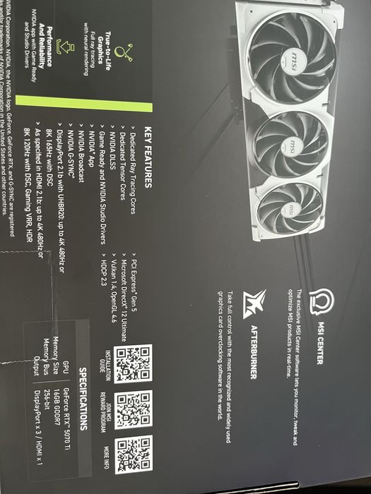 MSI GeForce RTX 5070 Ti 16GB
