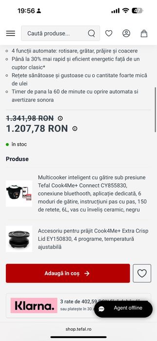 Tefal Cook4Me+& Accesoriu  Cook4Me+ Extra Crisp Lid