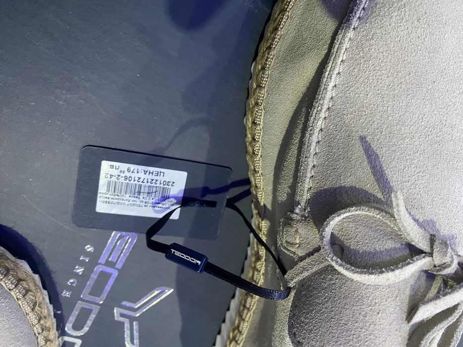 Оригинални еспадрили Teodor от 100%естествена кожа