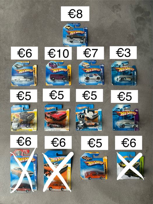 Hot Wheels колички - различни mainline/мейнлайн модели преди 2014