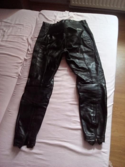 pantalon piele motociclist, scuter