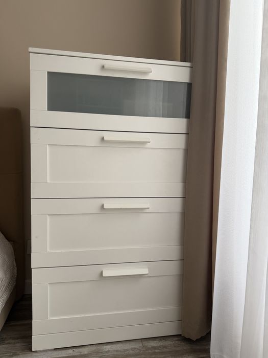 Комод IKEA Бримнэс, 78x46x124 см, белый