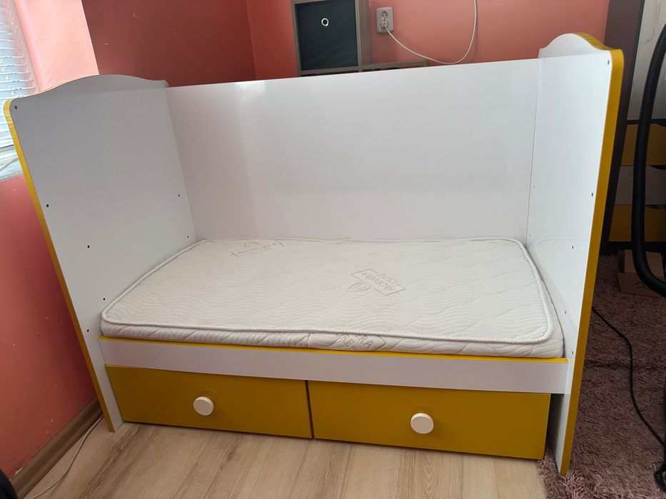 Детско бебешко легло с матрак алое Вера