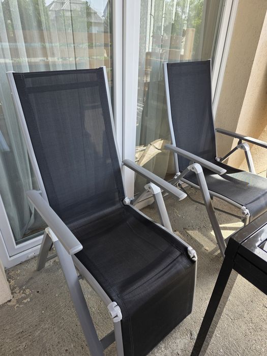 3x Scaune gradina rabatabile
