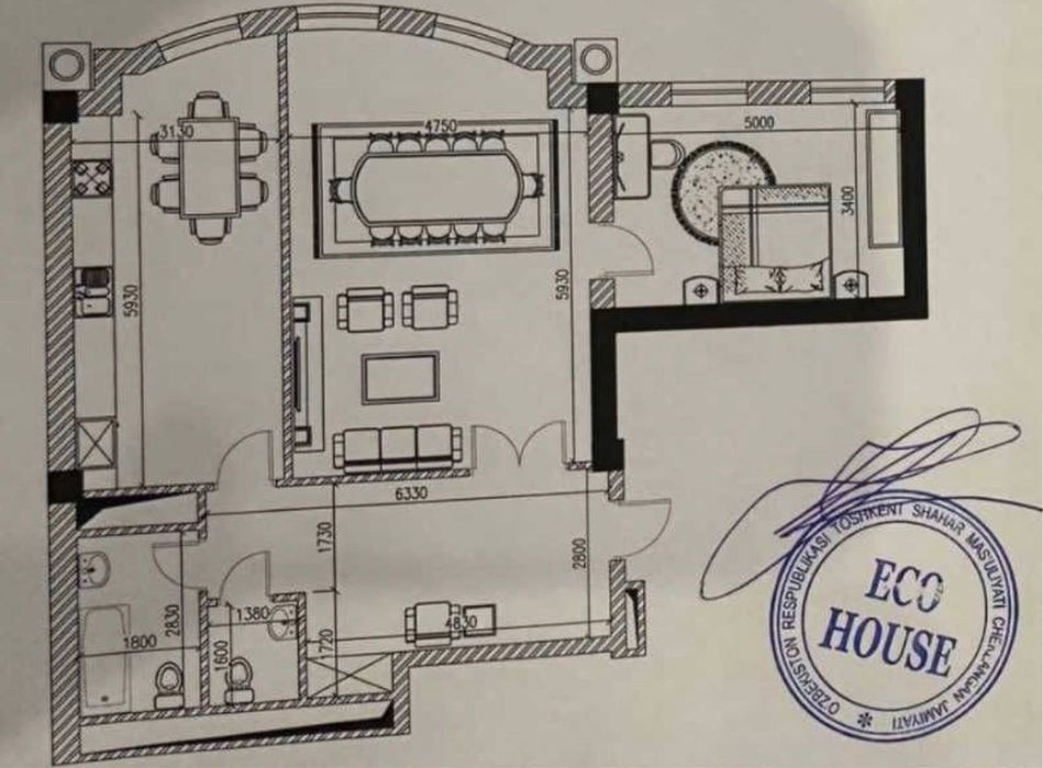 Срочная продажа! 3-комн в Glinka Premium, 93м². ГЛИНКА  Гай, нукусская