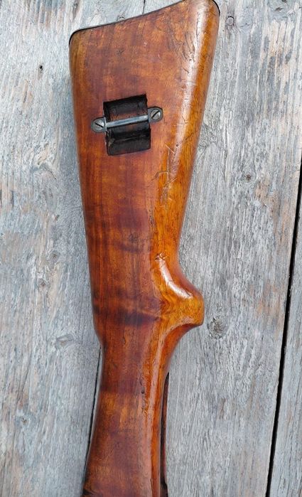 Pat crosa pusca mobilier lemn original