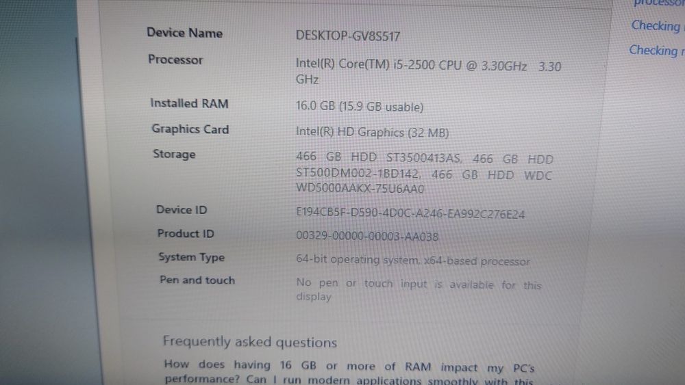 Sistem desktop HP Compaq 8200 Elite