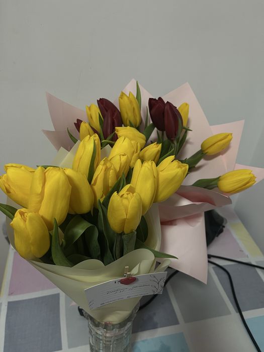 Свежие тюльпаны 26 шт