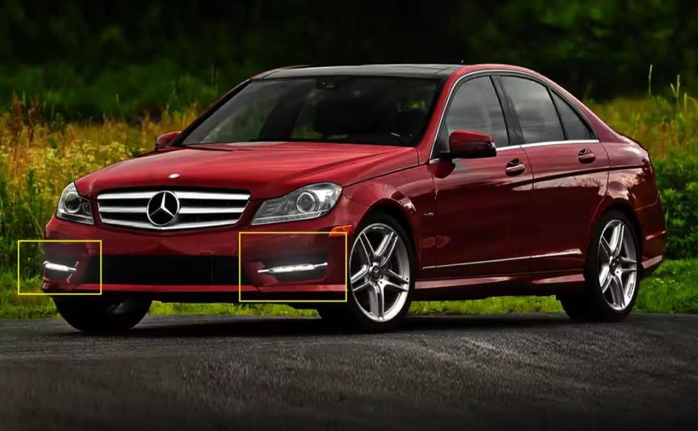 Дневни светлини за предна бноя за Мерцедес В204 В212 Р172 Mercedes W204 W212 R172 DRL предната броня