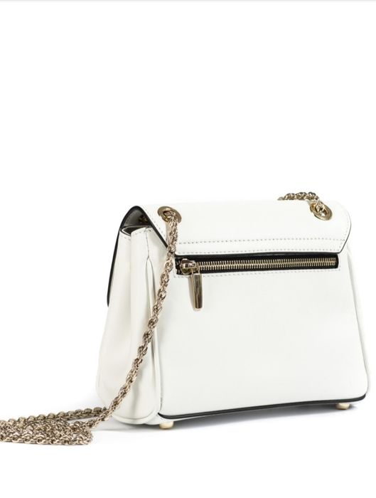 Geanta damă din piele alba