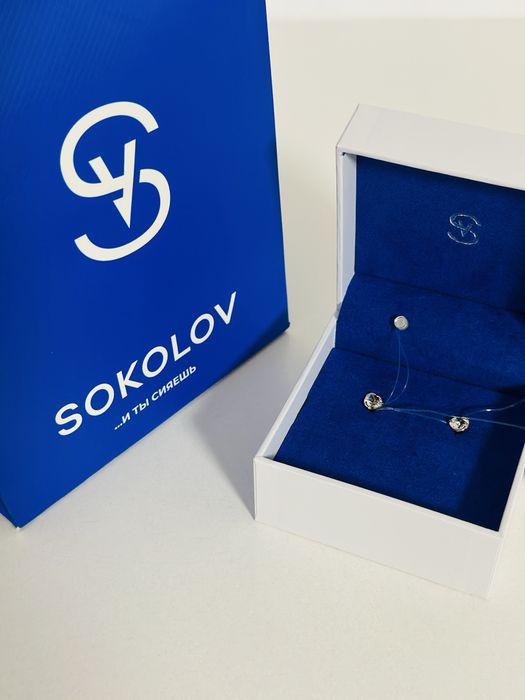 Золотые серьги SOKOLOV 585 пробы