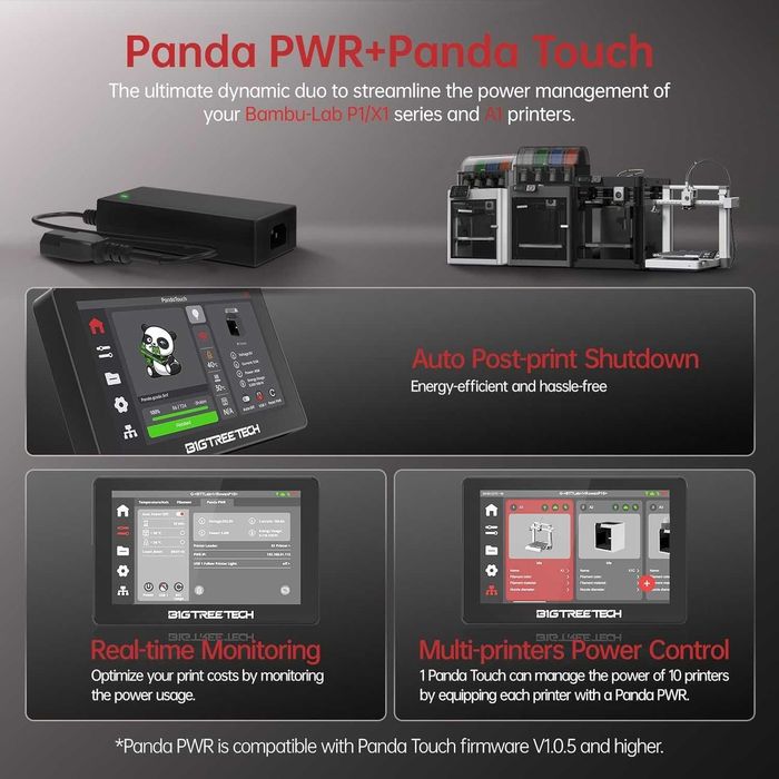 Controler Smart Imprimanta 3D BIGTREETECH Panda PWR Bambu Lab Nou