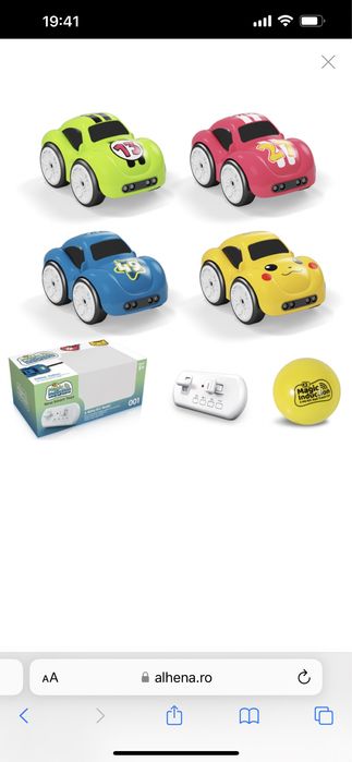 Masinuta cu telecomanda, functie follow me, muzica, lumini,