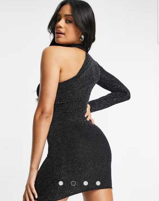 Вечернее короткое платье (глитер)