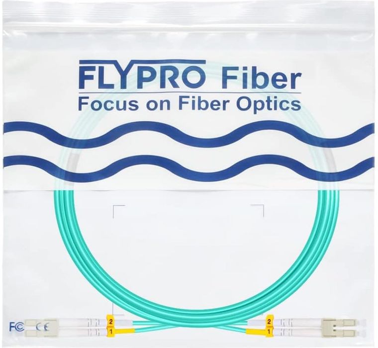 25бр х 50m OM4 LC - LC Оптичен Пач/Fiber Patch Кабел 40 GB/100 GB