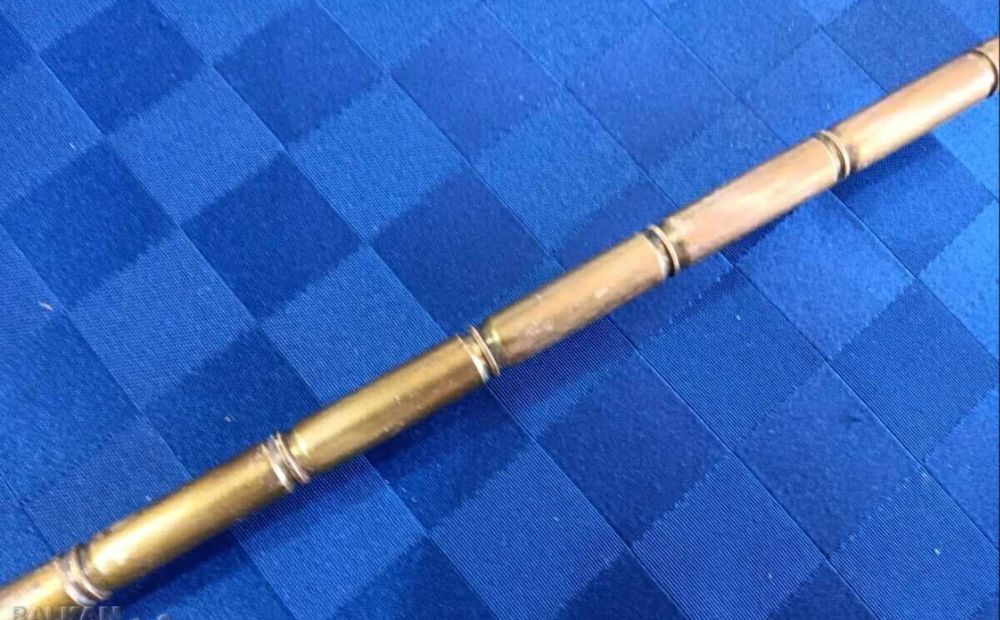 Стара емайлирана табела от началото на ХIX век ,и бастун