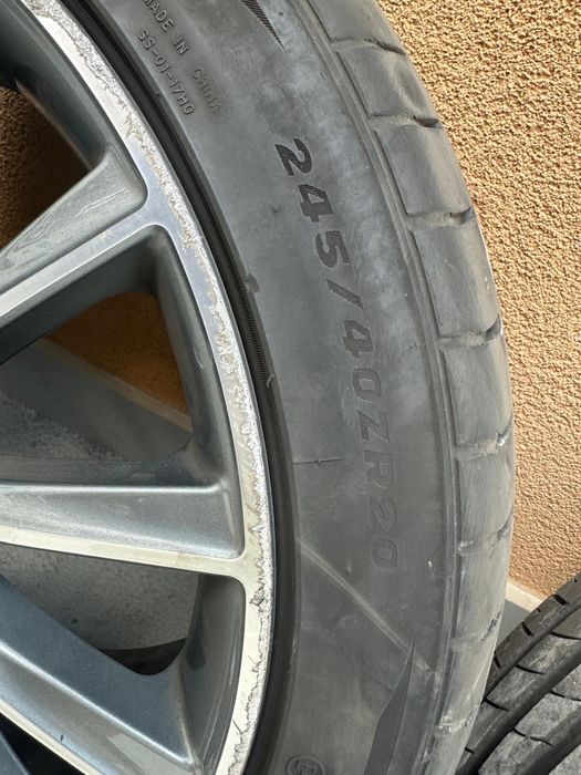 Jante Mercedes Benz 20 inch himalya grey glossy turned + Cauciucuri