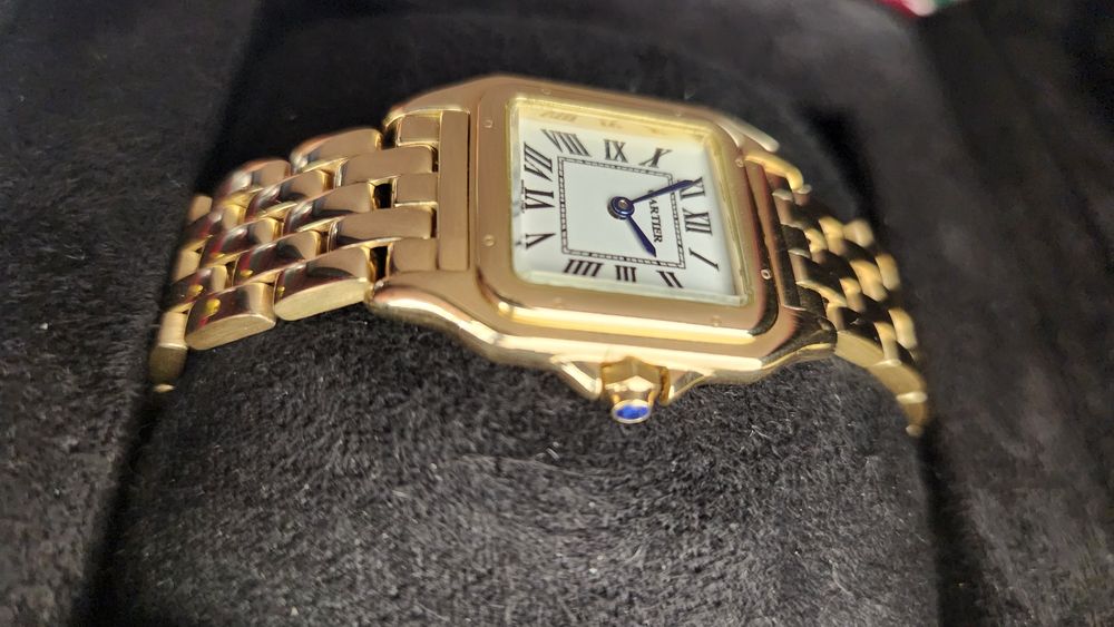 Золотые часы Cartier