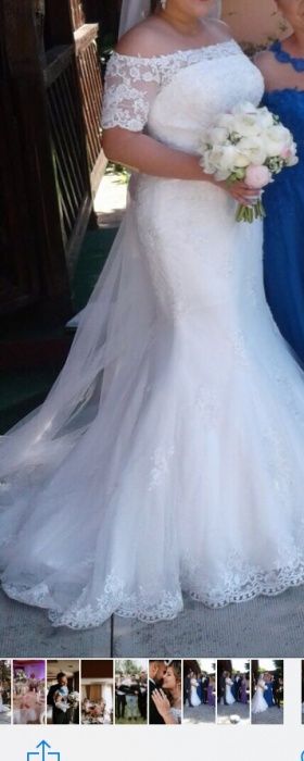 Rochie de mireasa alb-ivoire colectia 2017