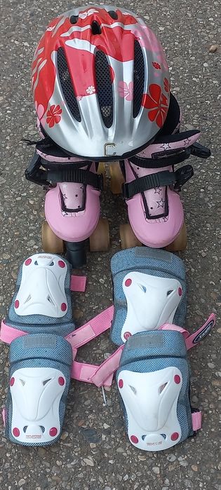 Ofertă!Trotinetă, Role,cască, cotiere, genunchere,