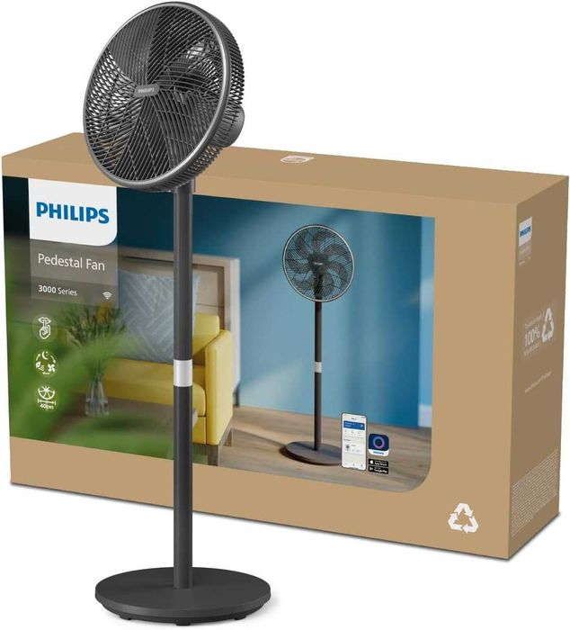 Смарт Вентилатор Philips Series 3000 (2-в-1) - Ултра тих & Мощен