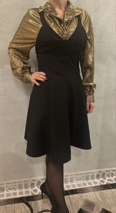 Официална черна рокля